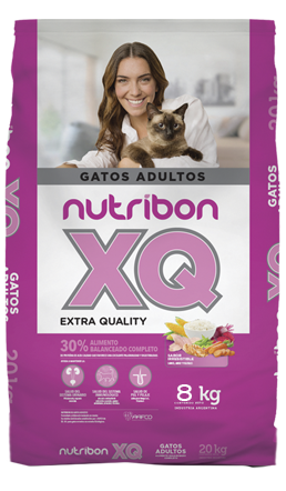 bolsa de alimento para gatos adultos nutribon xq