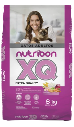 bolsa de alimento para gatos adultos nutribon xq