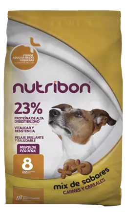 bolsa de alimento para perros adultos razas pequeñas nutribon plus