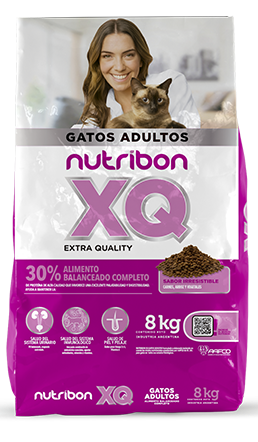 bolsa de alimento para gatos adultos nutribon xq