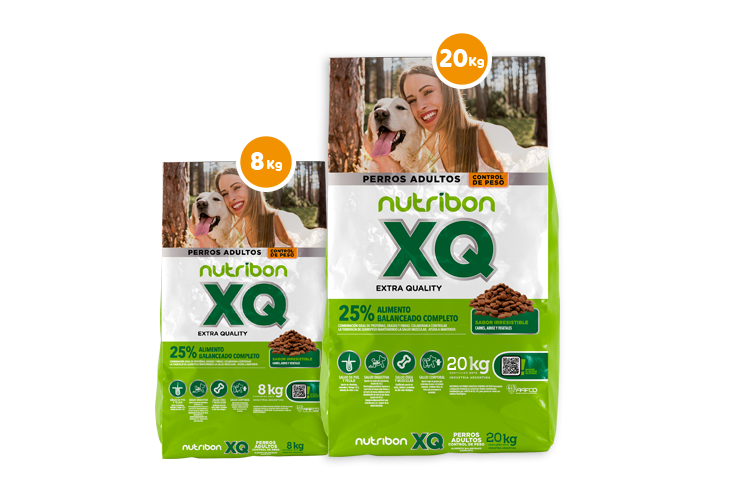 presentaciones bolsa de alimento para perros adultos control de peso nutribon xq